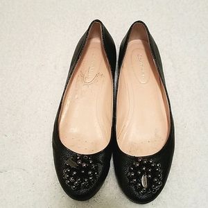 Calvin Klein Black Pebble Pattern Girls Shoes